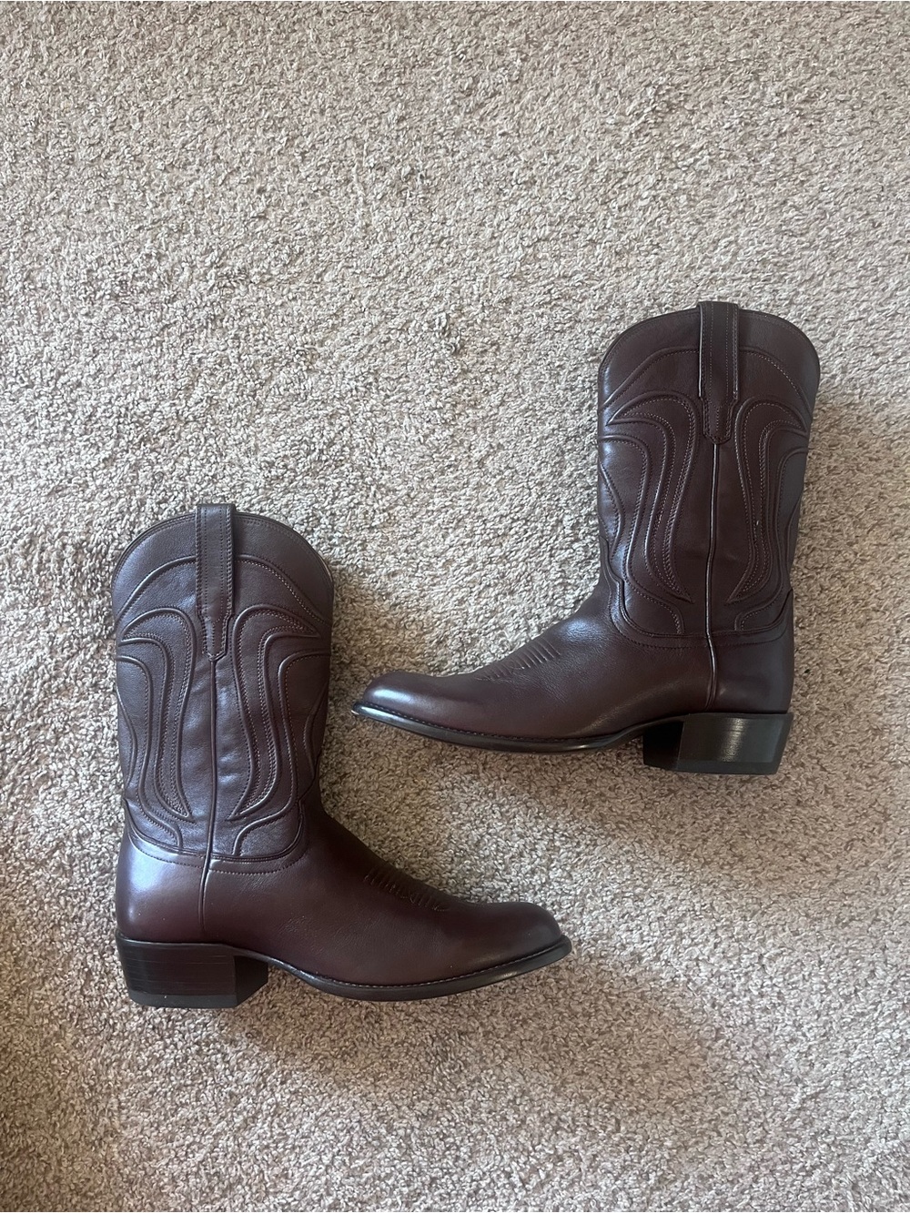 Tecovas Brown Leather Western Boots